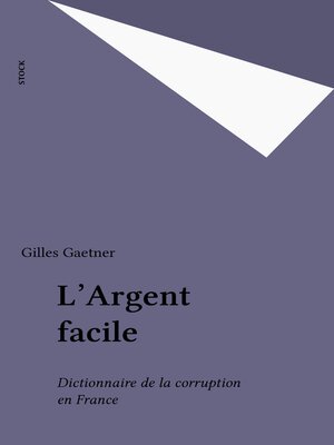 cover image of L'Argent facile